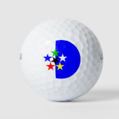 Vlaggen van de wereld - FOTW - vlag Golf Balls Golfballen (Voorkant)