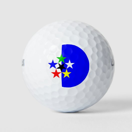 Vlaggen van de wereld - FOTW - vlag Golf Balls Golfballen (Voorkant)