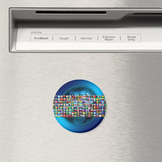 Vlaggen van de wereld magneet (Insitu (Vaatwasser))