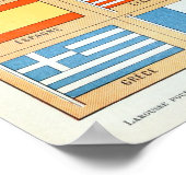  vlaggen van de wereld poster (Hoek)