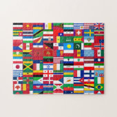 Vlaggen van de wereld Puzzle Legpuzzel (Horizontaal)