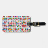 Vlaggen van de Wereld Reisontwerp Bagagelabel (Voorkant horizontaal)