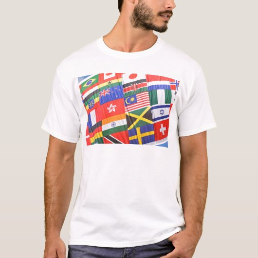 Vlaggen van de wereld t-shirt (Voorkant)