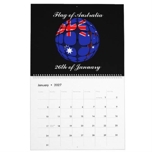 Vlaggen van de World Wall Agenda 2015 Kalender (Jan 2027)