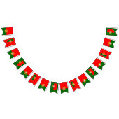 Vlaggen van Escutcheon Red Green Bunting Vlaggetjes (Alle)