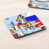 vlaggen van Europa Drankjes Onderzetter (Linkerzijde)