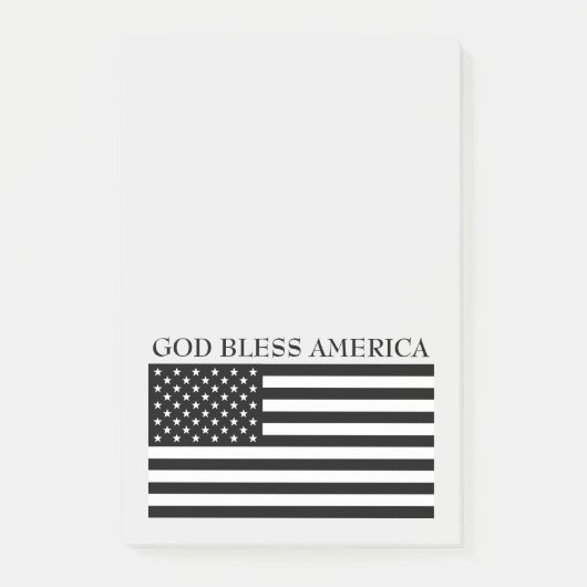 Vlaggen van God Bless America Post-it® Notes (Voorkant)