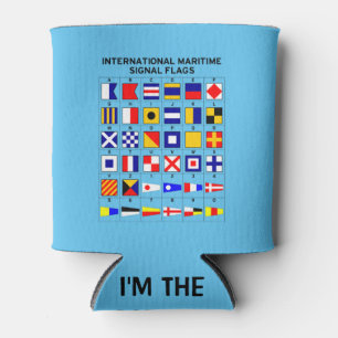 Vlaggen van het internationale maritieme signaal blikjeskoeler
