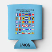 Vlaggen van het internationale maritieme signaal blikjeskoeler (Achterkant)