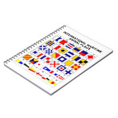 Vlaggen van het internationale maritieme signaal notitieboek (Linkerzijde)