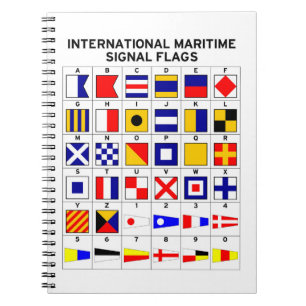 Vlaggen van het internationale maritieme signaal notitieboek