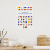 Vlaggen van het internationale maritieme signaal poster (Keuken)