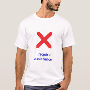 Vlaggen van het internationale maritieme signaal t-shirt