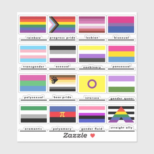 Vlaggen van het pakket Sticker van de Beweging van (Vel)