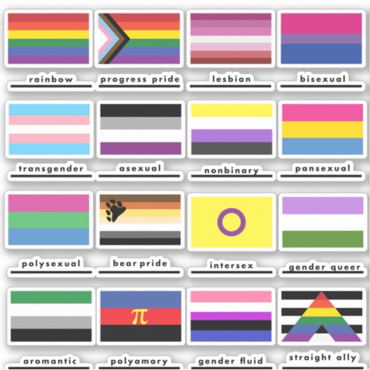 Vlaggen van het pakket Sticker van de Beweging van (Voorkant)