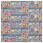 vlaggen van het wereldweefsel stof (Swatch)