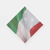 vlaggen van Italië en de VS Servet (Hoek)