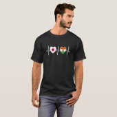 Vlaggen van Japan en Niger T-shirt (Voorkant volledig)