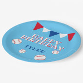 Vlaggen van jonge kinderen in Birthday Papieren Bordje (Gekanteld)