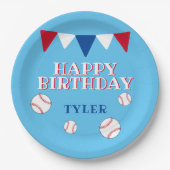 Vlaggen van jonge kinderen in Birthday Papieren Bordje (Voorkant)
