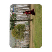 vlaggen van jonge monken en gebedden magneet (Verticaal)