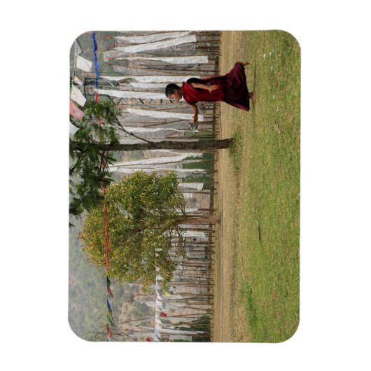 vlaggen van jonge monken en gebedden magneet (Verticaal)