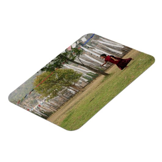 vlaggen van jonge monken en gebedden magneet (Linkerzijde)