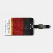 Vlaggen van land met bijzondere druk | Duitsland Bagagelabel (Achterkant horizontaal)