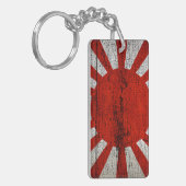 Vlaggen van land met bijzondere druk | Japan Sleutelhanger (Voorkant Links)