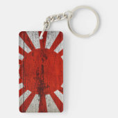 Vlaggen van land met bijzondere druk | Japan Sleutelhanger (achterkant)