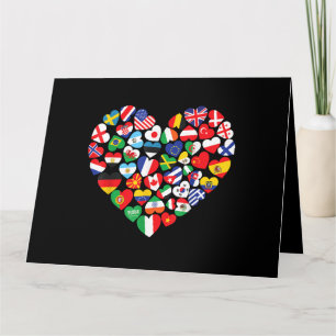 Vlaggen van landen onder internationale vlag kaart