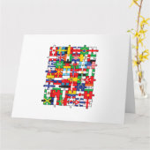 Vlaggen van landen onder internationale vlag kaart (Gele Bloem)