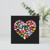 Vlaggen van landen onder internationale vlag kaart (Staand voorkant)