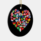 Vlaggen van landen onder internationale vlag keramisch ornament (Rechts)