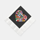 Vlaggen van landen onder internationale vlag servet (Hoek)