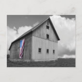 Vlaggen van onze boeren - Barn met Amerikaanse vla Briefkaart (Voorkant)