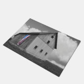 Vlaggen van onze boeren - Barn met Amerikaanse vla Deurmat (Schuin)