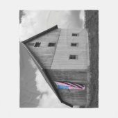 Vlaggen van onze boeren - Barn met Amerikaanse vla Fleece Deken (Voorkant)