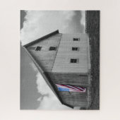 Vlaggen van onze boeren - Barn met Amerikaanse vla Legpuzzel (Verticaal)