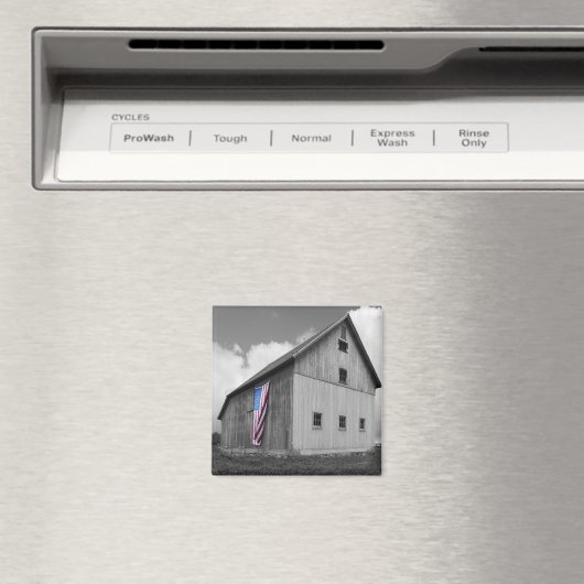 Vlaggen van onze boeren - Barn met Amerikaanse vla Magneet (Insitu (Vaatwasser))