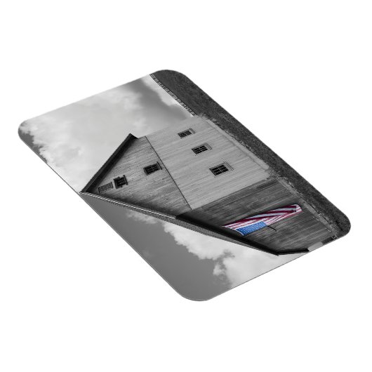 Vlaggen van onze boeren - Barn met Amerikaanse vla Magneet (Rechterzijde)