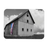 Vlaggen van onze boeren - Barn met Amerikaanse vla Magneet (Horizontaal)