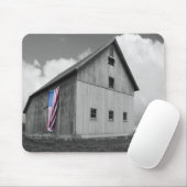 Vlaggen van onze boeren - Barn met Amerikaanse vla Muismat (Met muis)