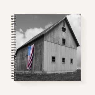 Vlaggen van onze boeren - Barn met Amerikaanse vla Notitieboek