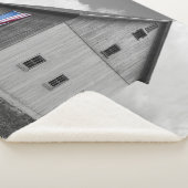 Vlaggen van onze boeren - Barn met Amerikaanse vla Sherpa Deken (3/4)