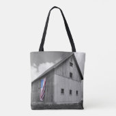Vlaggen van onze boeren - Barn met Amerikaanse vla Tote Bag (Achterkant)
