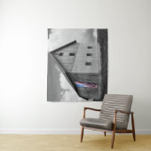 Vlaggen van onze boeren - Barn met Amerikaanse vla Wandkleed (In situ)