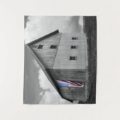 Vlaggen van onze boeren - Barn met Amerikaanse vla Wandkleed (Voorkant)