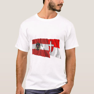 Vlaggen van Oostenrijk en Wenen T-shirt