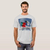 vlaggen van Portugal en de Azoren T-shirt (Voorkant volledig)